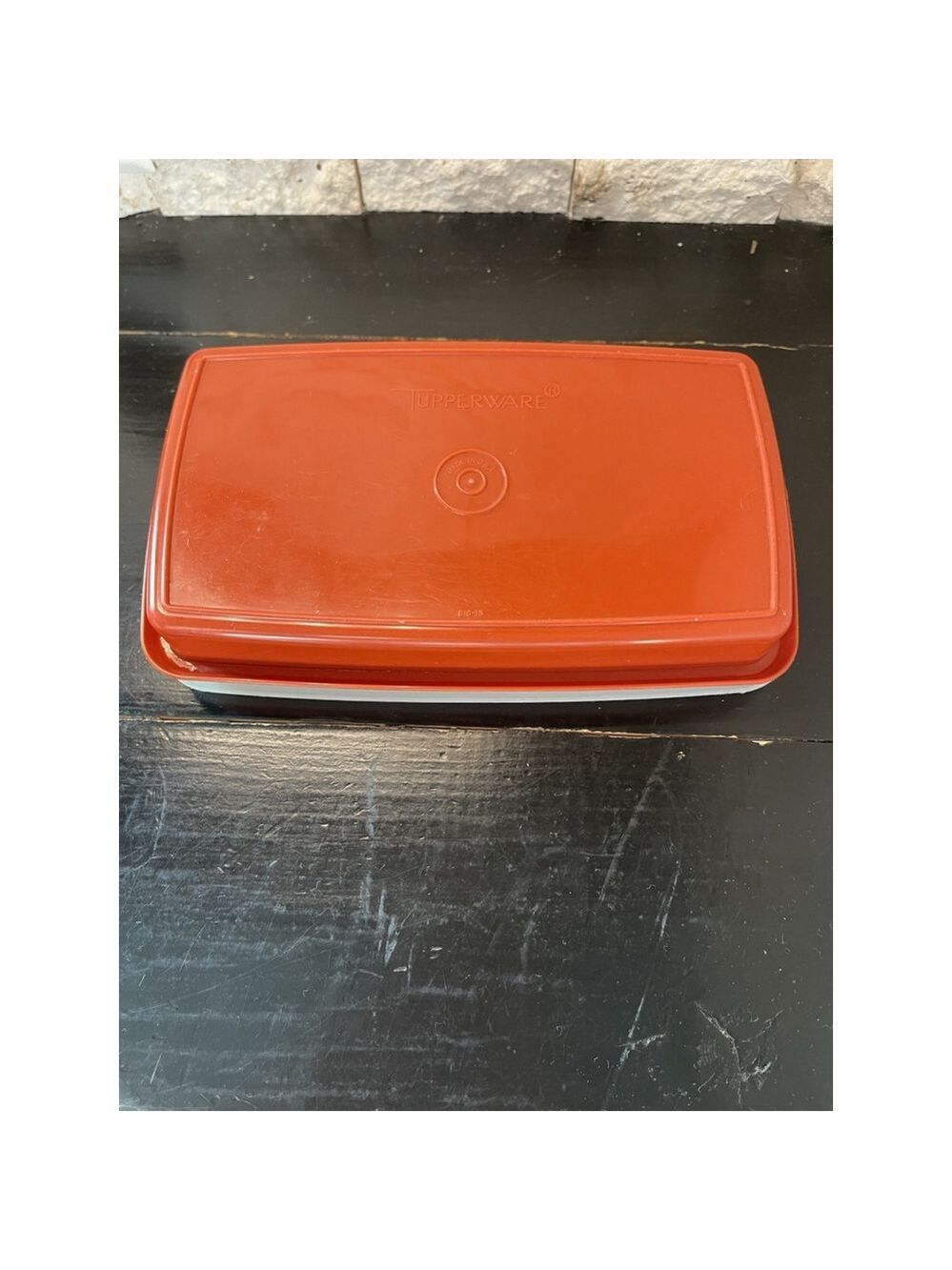 Vintage Tupperware Container Paprika Cold Cut Keeper 816-13 “5x9” - Picture 5 of 7